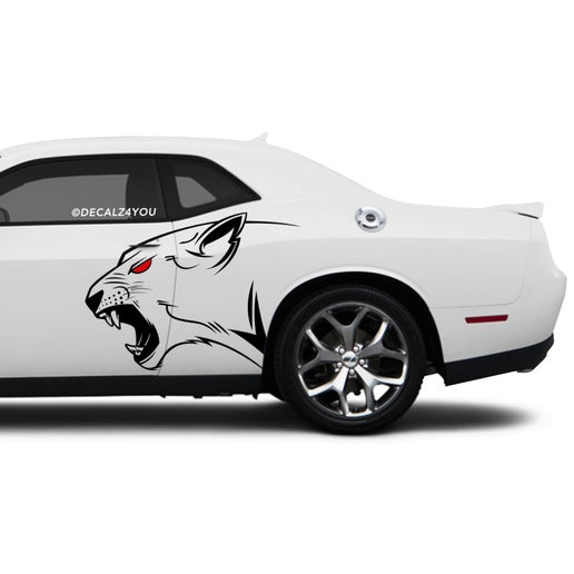 Lioness Side Graphic Includes Driver & Passenger Challenger 2008 - Current.