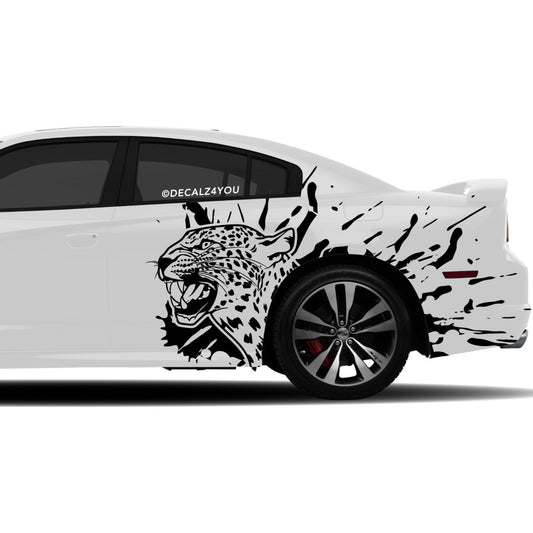 Leopard  Side Graphic Includes Driver & Passenger Charger 2011 - 2014