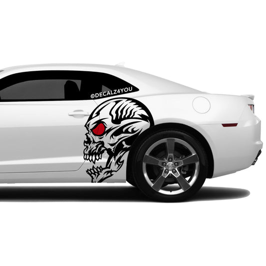 Skull Head Side Graphic Includes Driver & Passenger Camaro 2010 - 2015
