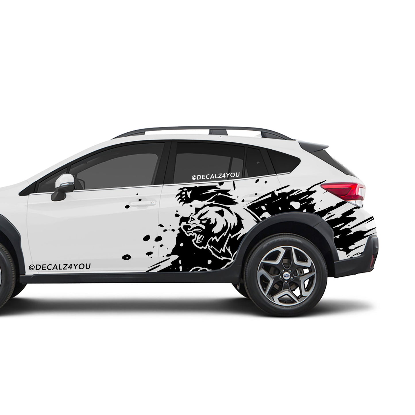 Angry Grizzly Side Graphic Includes Driver & Passenger Crosstrek 2018 - 2020