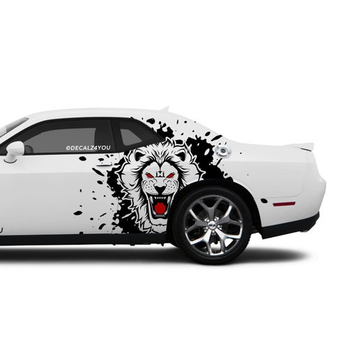 fierce Lion Side Graphic Includes Driver & Passenger Challenger 2008 - Current.
