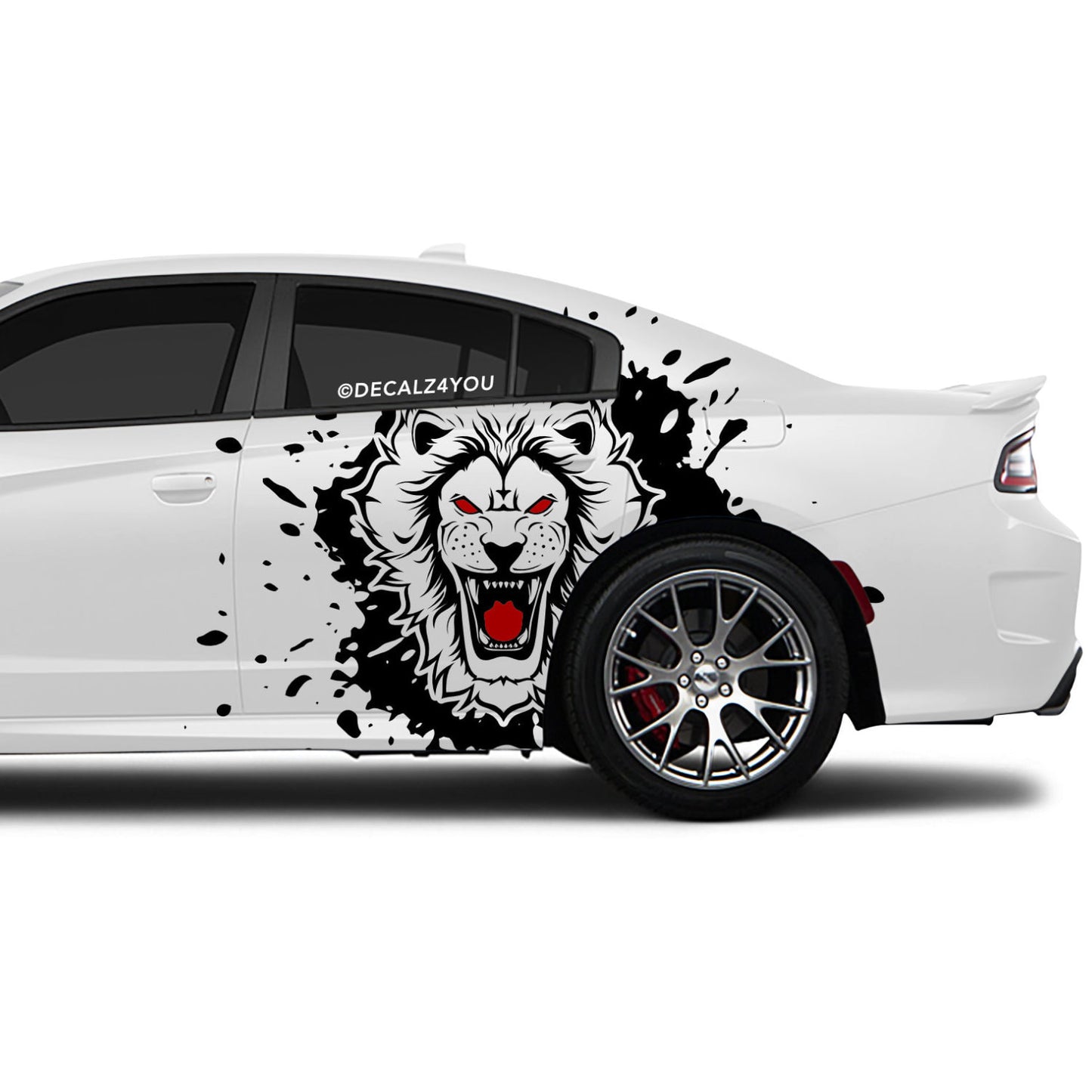 fierce Lion Side Graphic Includes Driver & Passenger Charger 2015 - Current