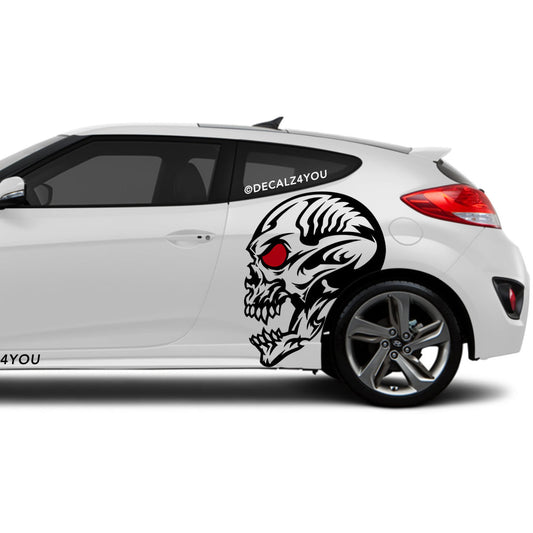 Skull Head Side Graphic Includes Driver & Passenger Veloster 2019 - Current