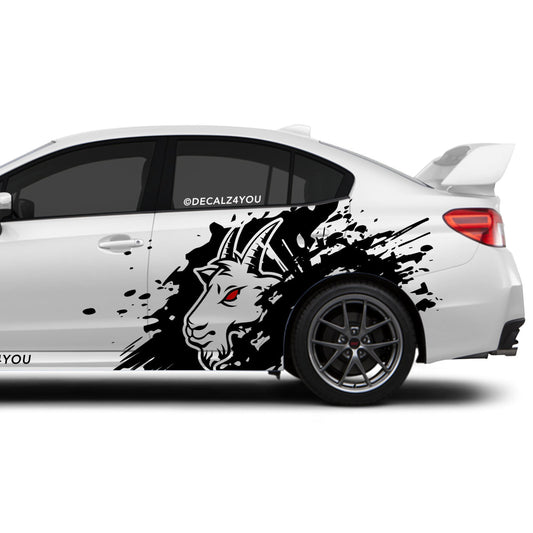 Angry Goat  XL Side Graphic Includes Driver & Passenger Impreza WRX 2014 - 2021