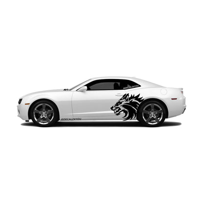 Snarling Wolf Side Graphic Includes Driver & Passenger Camaro 2010 - 2015