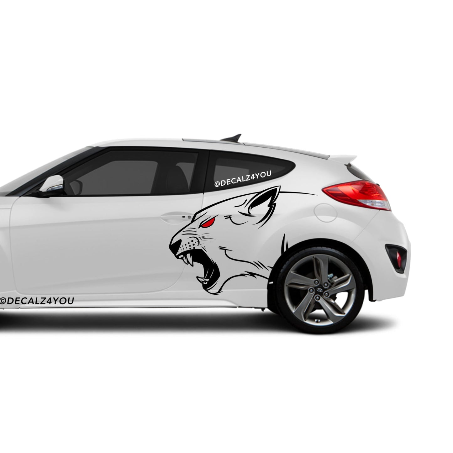 Lioness Side Graphic Includes Driver & Passenger Veloster 2019 - Current
