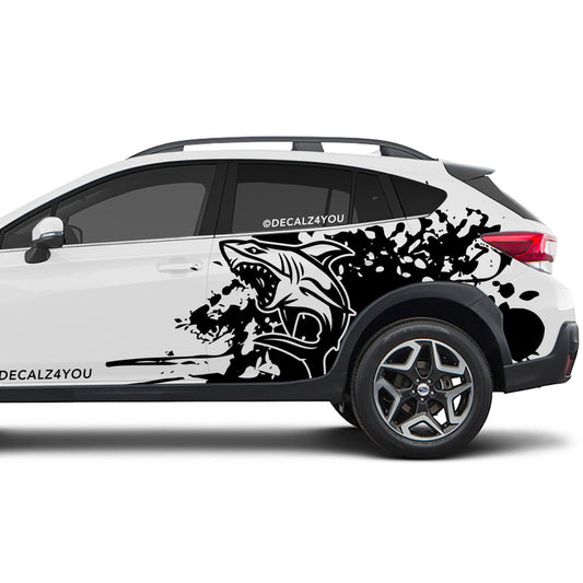 Mean Shark Side Graphic Includes Driver & Passenger Crosstrek 2018 - 2020