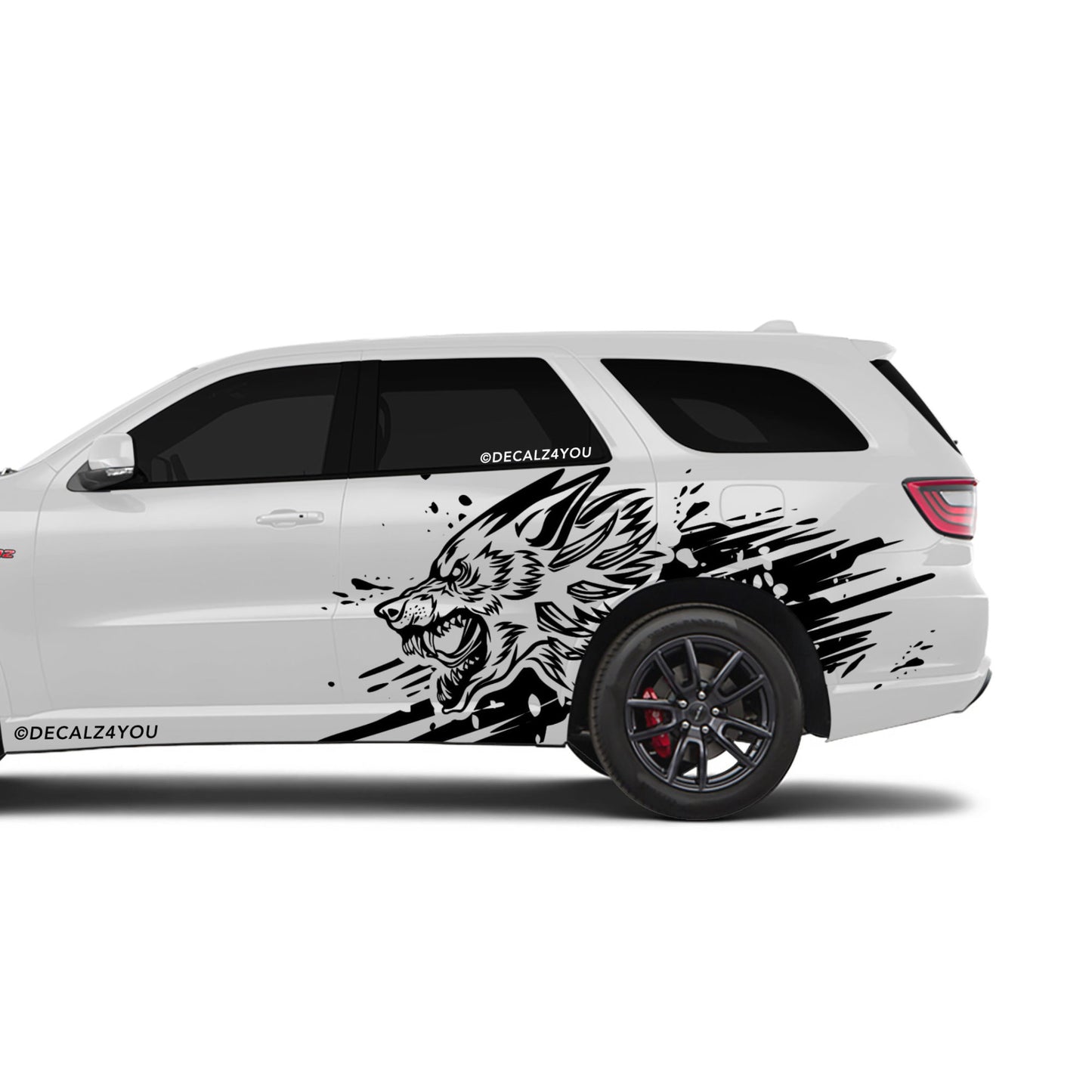 XL Wolf Side Graphic Includes Driver & Passenger Durango 2018 - Current