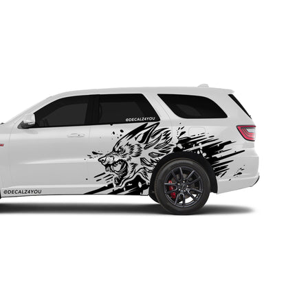 XL Wolf Side Graphic Includes Driver & Passenger Durango 2018 - Current