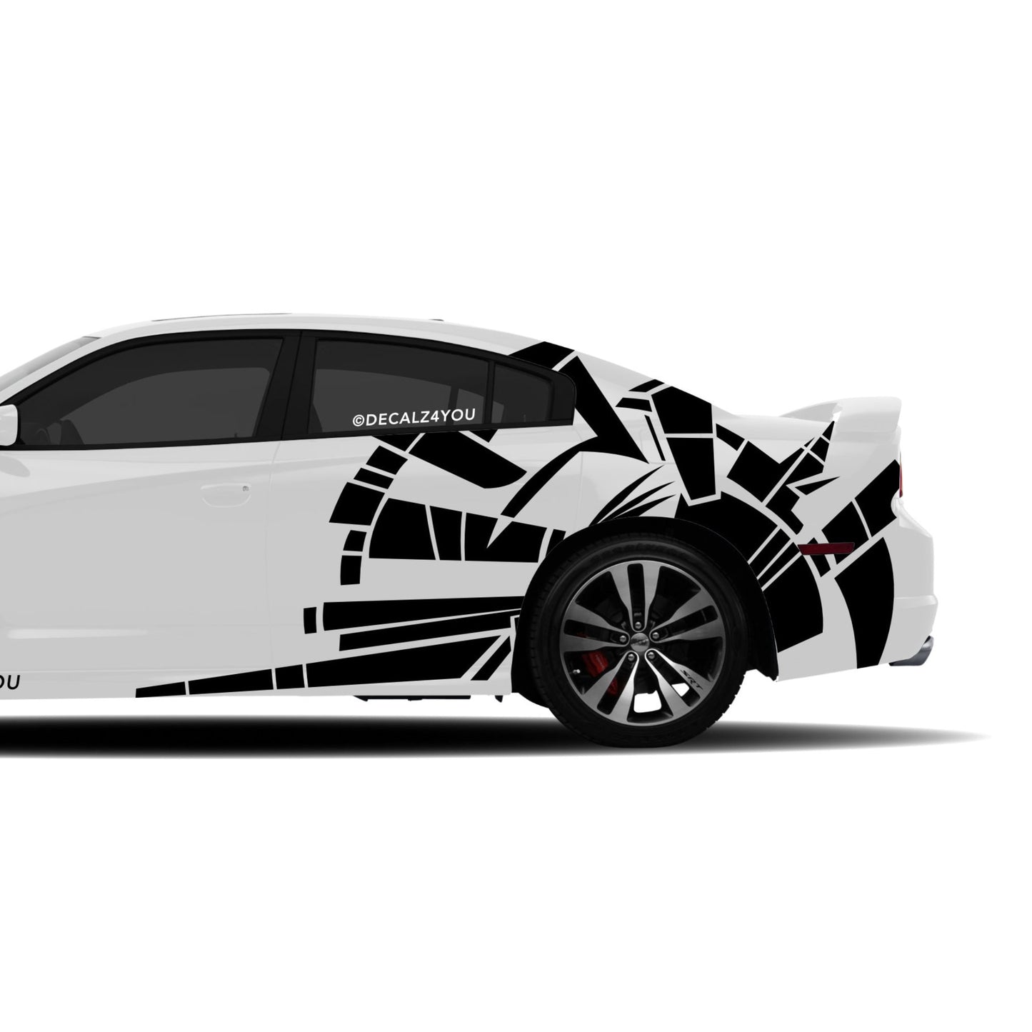 Abstract Extra Large Side Graphic Includes Driver & Passenger Charger 2011 - 2014