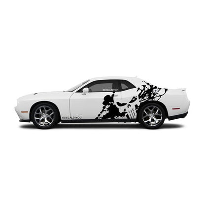 XL Punisher Side Graphic Includes Driver & Passenger Challenger 2008 - Current.