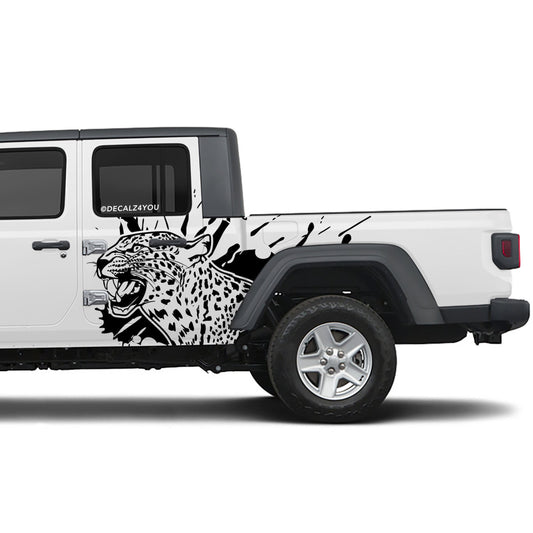 Leopard  Side Graphic Includes Driver & Passenger Gladiator 2020 - Current