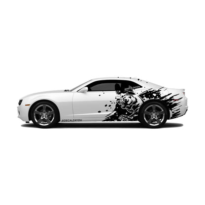 Angry Grizzly Side Graphic Includes Driver & Passenger Camaro 2010 - 2015