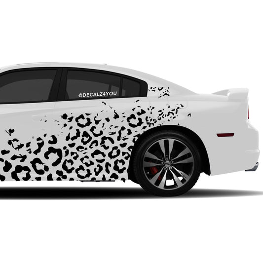 Leopard Skin Side Graphic Includes Driver & Passenger Charger 2011 - 2014