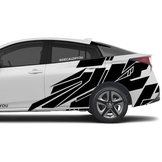 Abstract Large Side Graphic Includes Driver & Passenger Prius 2016 - 2022
