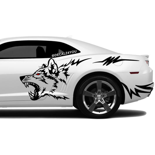 Wolf Side Graphic Includes Driver & Passenger Camaro 2010 - 2015
