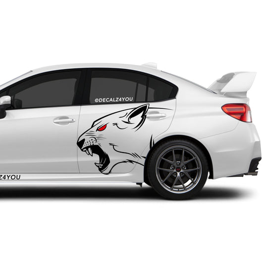 Lioness Side Graphic Includes Driver & Passenger Universal