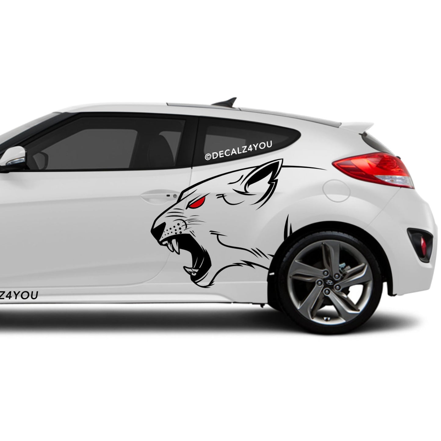 Lioness Side Graphic Includes Driver & Passenger Veloster 2019 - Current