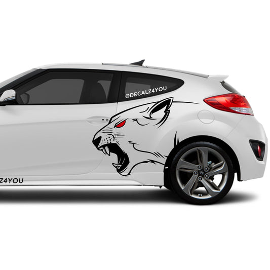 Lioness Side Graphic Includes Driver & Passenger Veloster 2019 - Current
