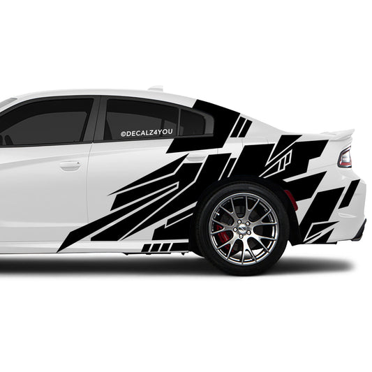 Abstract Large Side Graphic Includes Driver & Passenger Charger 2015 - Current