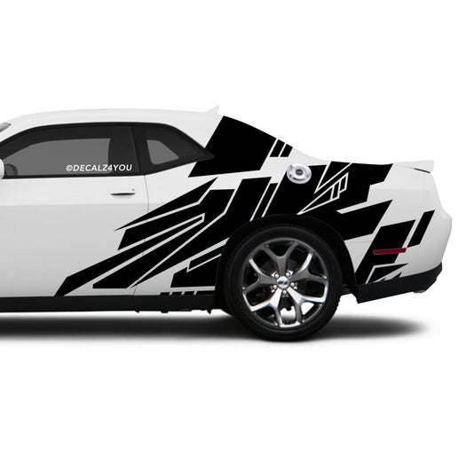 Abstract Large Side Graphic Includes Driver & Passenger Challenger 2008 - Current.