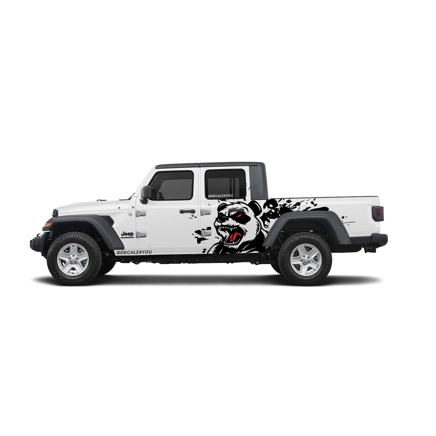 Angry Panda Side Graphic Includes Driver & Passenger Gladiator 2020 - Current