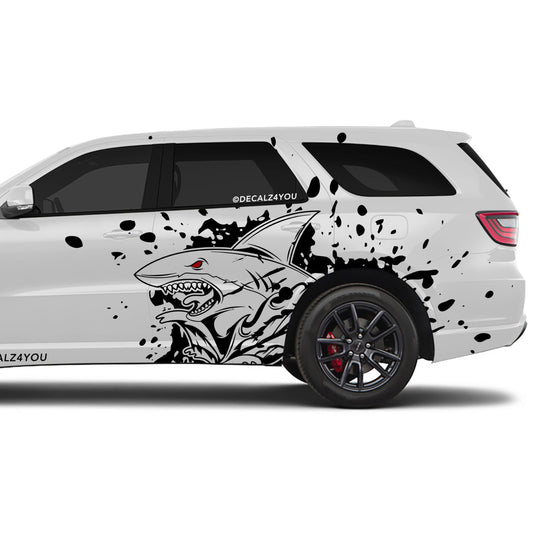 XL Angry Shark Side Graphic Includes Driver & Passenger Durango 2018 - Current