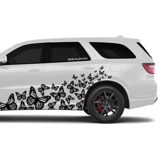 Beautiful Butterflies Side Graphic Includes Driver & Passenger Durango 2018 - Current