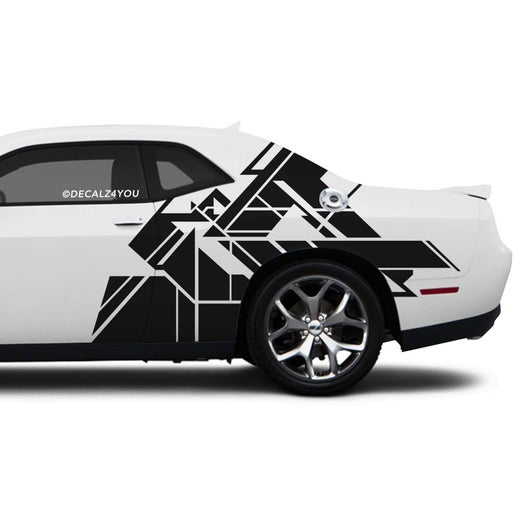 Abstract XL Side Graphic Includes Driver & Passenger Challenger 2008 - Current.