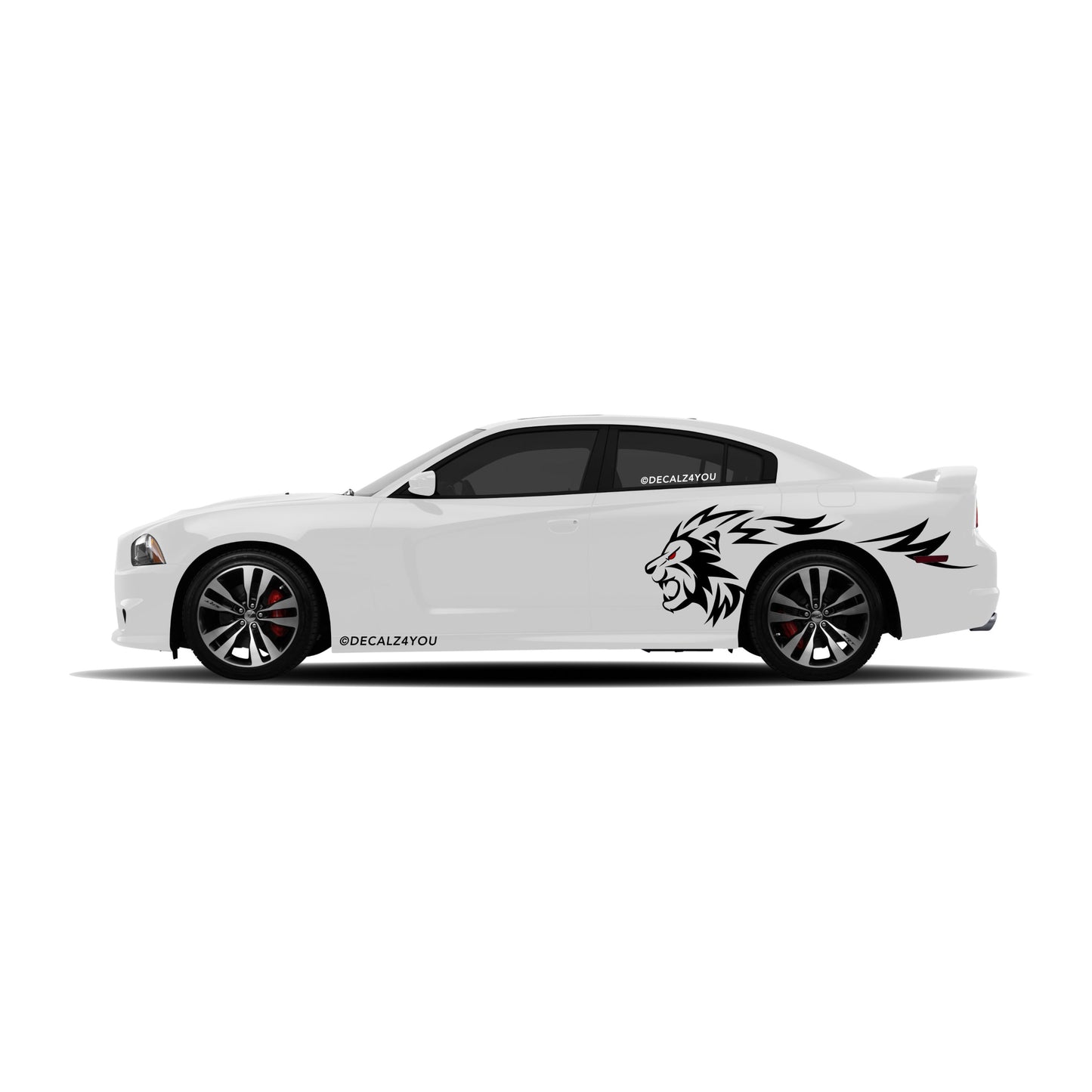 Lion Side Graphic Includes Driver & Passenger Charger 2011 - 2014