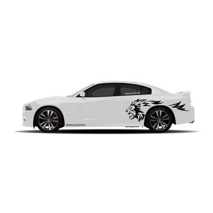 Lion Side Graphic Includes Driver & Passenger Charger 2011 - 2014