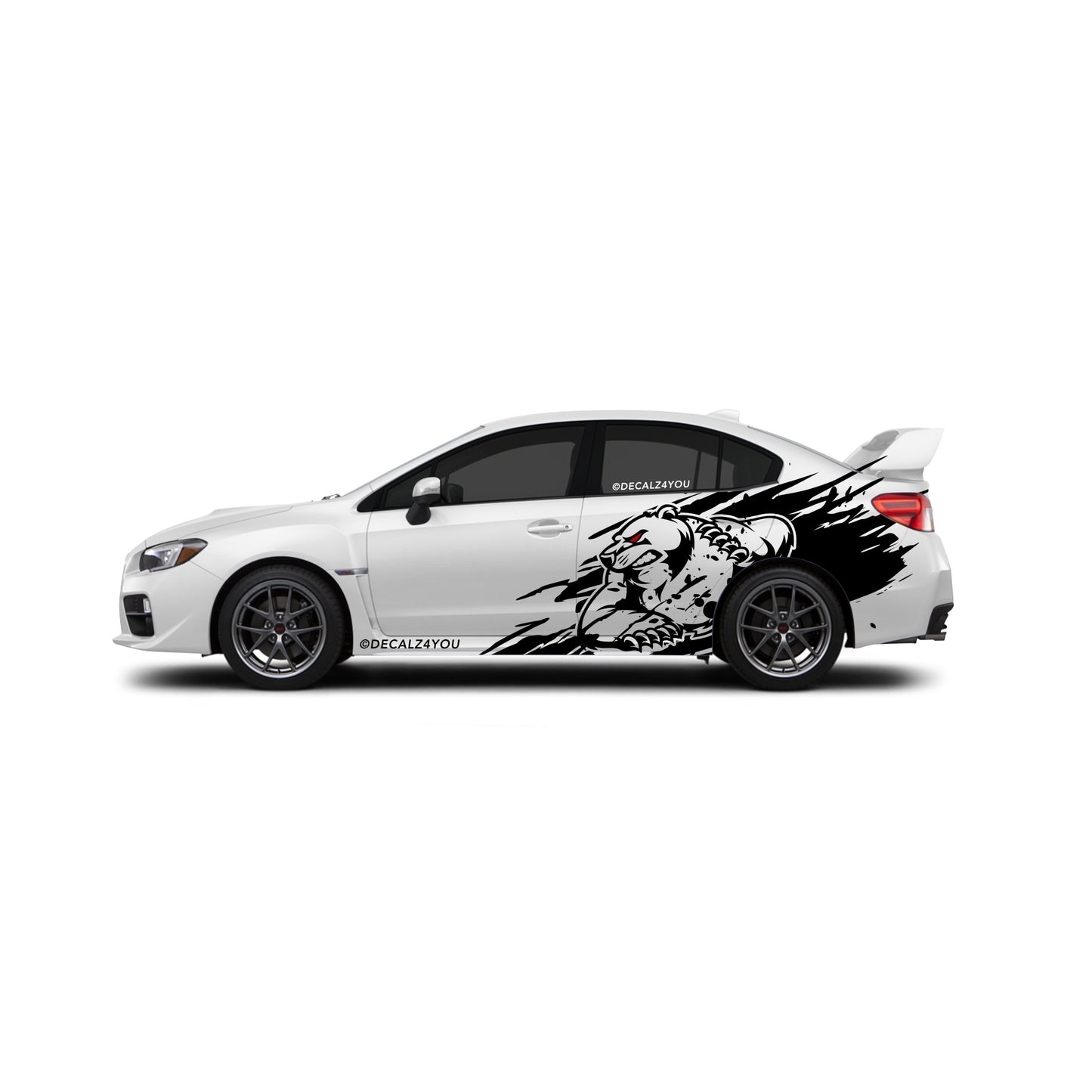 Angry Bear  XL  Side Graphic Includes Driver & Passenger Impreza WRX 2014 - 2021