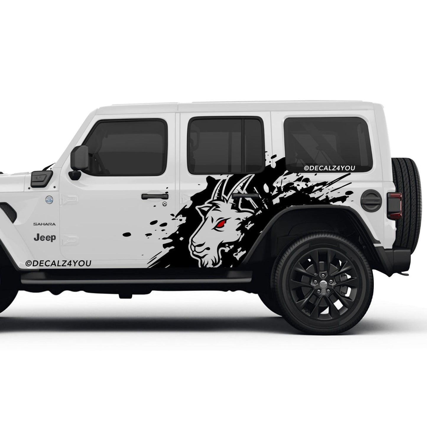Angry Goat  XL Side Graphic Includes Driver & Passenger Wrangler 2018 - Current