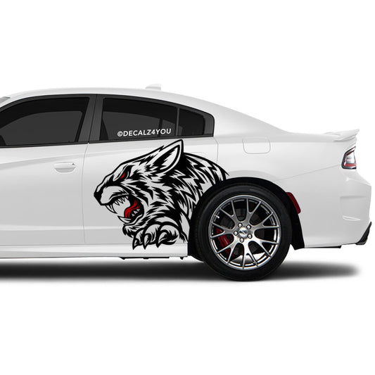 Angry Tiger Side Graphic Includes Driver & Passenger Charger 2015 - Current