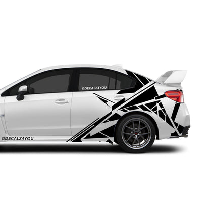 Abstract Lines Side Graphic Includes Driver & Passenger Impreza WRX 2014 - 2021