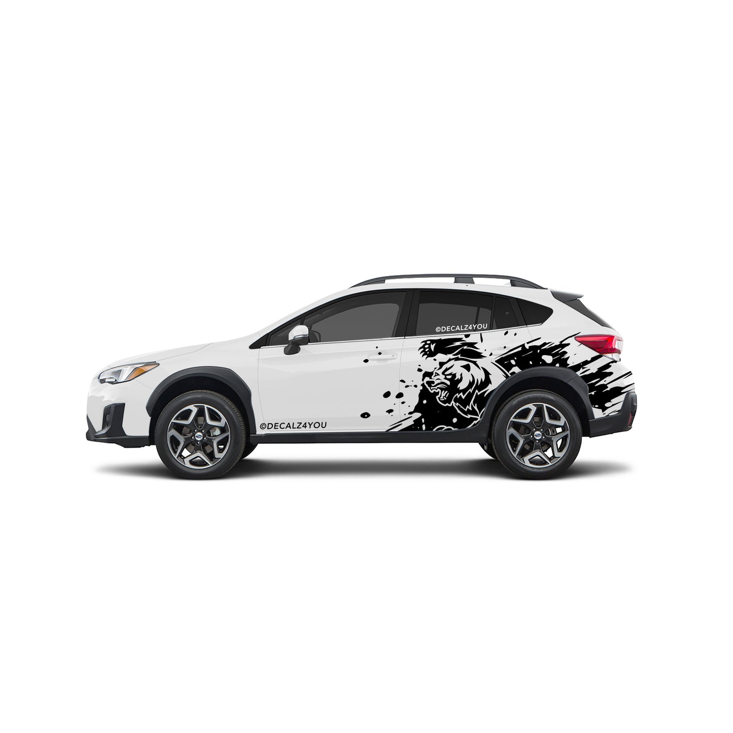 Angry Grizzly Side Graphic Includes Driver & Passenger Crosstrek 2018 - 2020