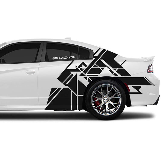 Abstract XL Side Graphic Includes Driver & Passenger Charger 2015 - Current
