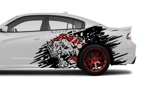 X-Large Rhino Side Decal INCLUDES Driver & Passenger