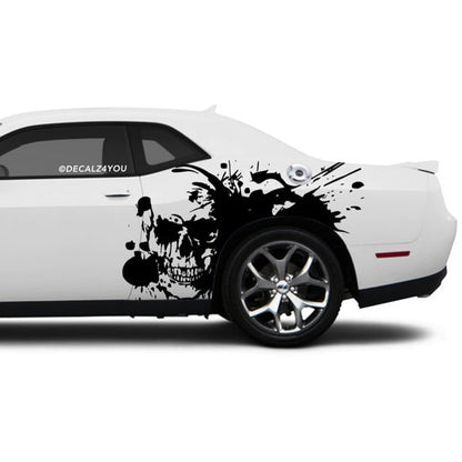 Large Skull Side Graphic Includes Driver & Passenger Challenger 2008 - Current.