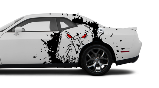 Large Eagle Side Decal INCLUDES Driver & Passenger