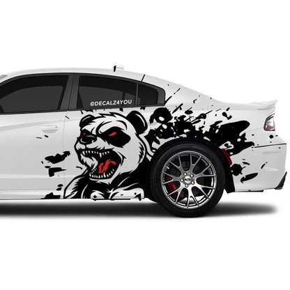 Angry Panda Side Graphic Includes Driver & Passenger Charger 2015 - Current