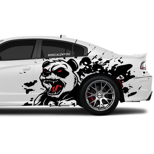 Angry Panda Side Graphic Includes Driver & Passenger Charger 2015 - Current
