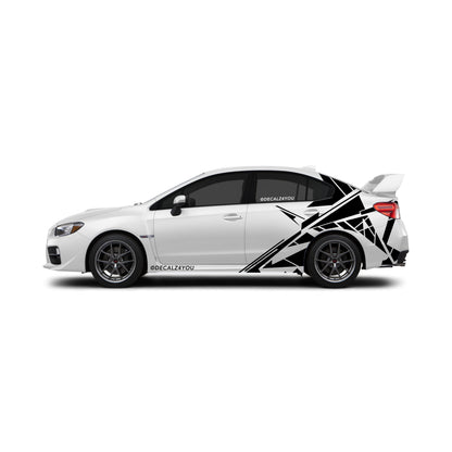 Abstract Lines Side Graphic Includes Driver & Passenger Impreza WRX 2014 - 2021