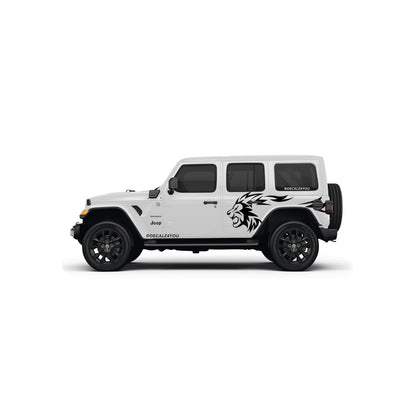 Lion Side Graphic Includes Driver & Passenger Wrangler 2018 - Current
