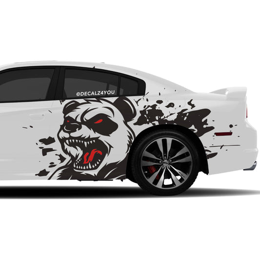 XL Angry Panda Side Graphic Includes Driver & Passenger Charger 2011 - 2014