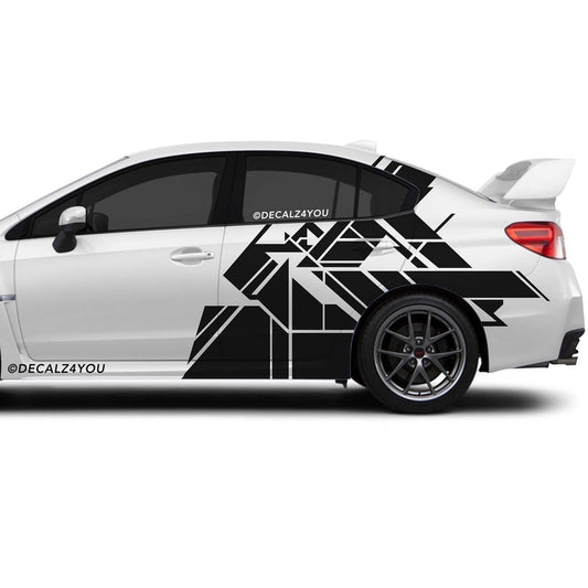 Abstract XL Side Graphic Includes Driver & Passenger UNIVERSAL Fit
