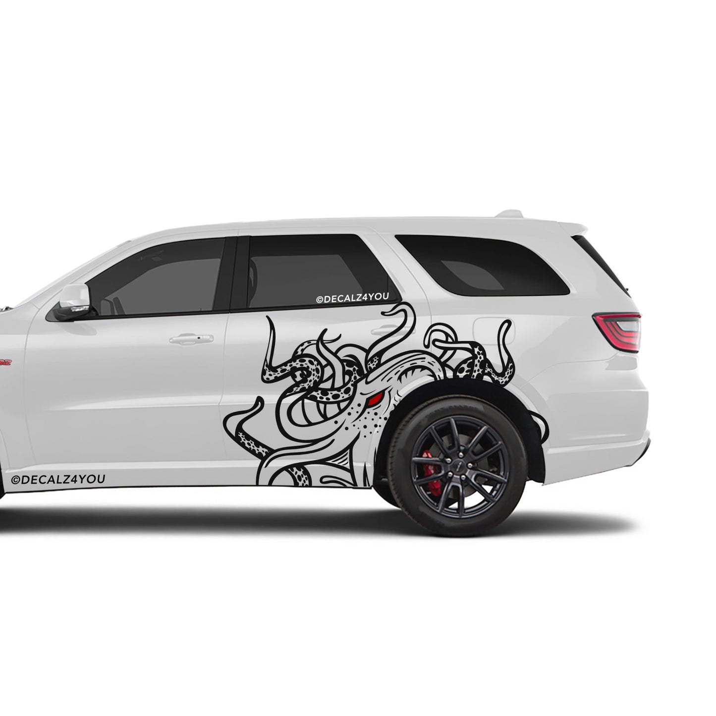 Large Kraken Side Graphic Includes Driver & Passenger Durango 2018 - Current