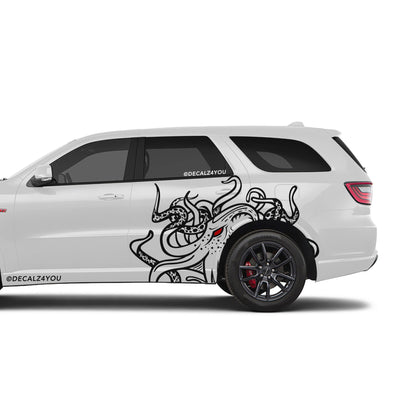 Large Kraken Side Graphic Includes Driver & Passenger Durango 2018 - Current