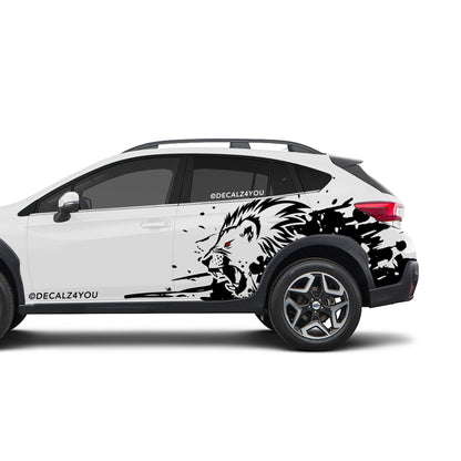 XL Lion Side Graphic Includes Driver & Passenger Crosstrek 2018 - 2020