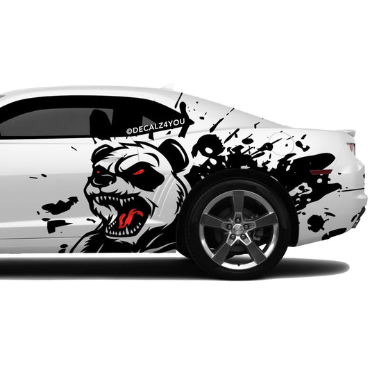 Angry Panda Side Graphic Includes Driver & Passenger Camaro 2010 - 2015